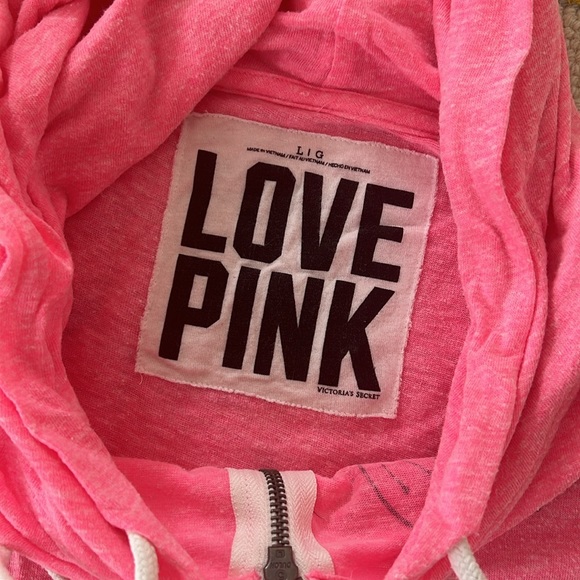 VS PINK Lightweight Full Zip. Sz L - Picture 4 of 8